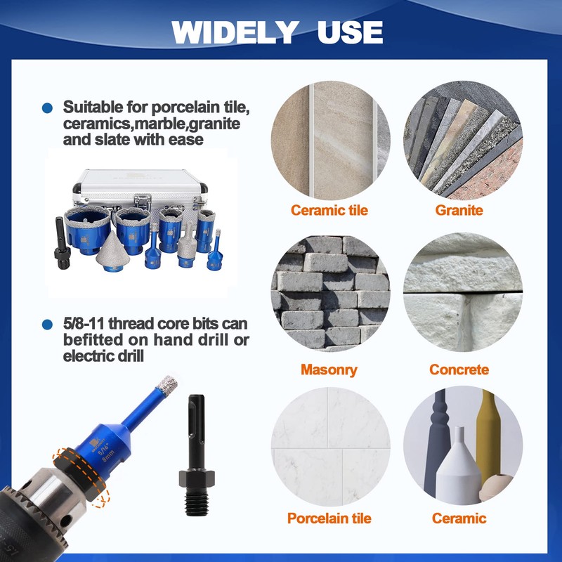 Diamond Core Drill Bit Set BRSCHNITT Diamond Hole Saw for