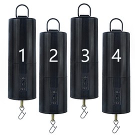 4 Pack Wind Spinner Motor Hanging Display Motor Battery Operated 20 RPM Rotating Motor Multi-Purposes for Wind Spinner Mobile Yard Decor Hanging Ornament Outdoor Sculptures-Medium Speed (4 Pcs Black)