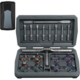 Magnetic Ratchet Screwdriver Set (43-in-1), Multi-Function DIY Mini Ratchet Screwdriver Set, Repair Tool With Detachable Handle, Small Screw Driver Home Repairs, DIY Projects, and Electronics Ect