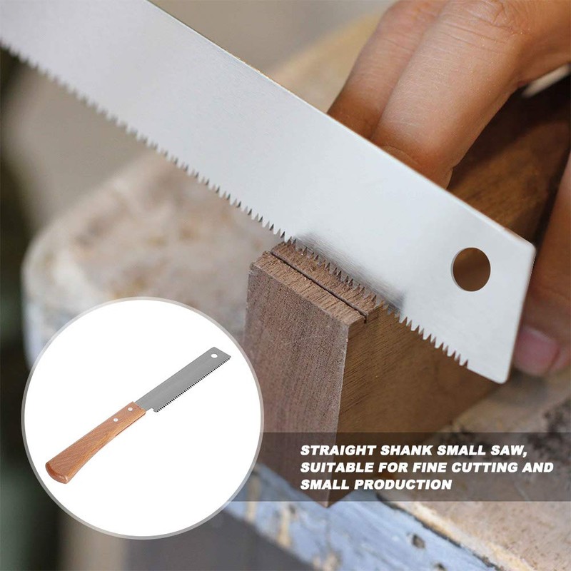 Hand Saw, 12in Wooden Handle Accurate Household Small Cut Razor