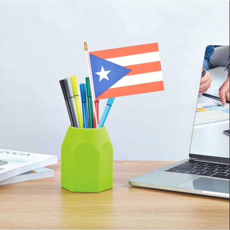XCFH 20 Pack Puerto Rico Mini Stick Flag Small Puerto