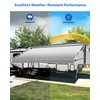 Xenjum RV Awning Fabric Replacement, 18.5oz Heavy-Duty Weatherproof Vinyl Camper