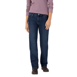 Dickies Women's Warming Temp-IQ Flex Denim 5-Pocket Work Jean, Medium Stonewash, 6