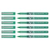 PILOT Set of 6 Hi-Tecpoint V5 Rollerball Pens Fine Point