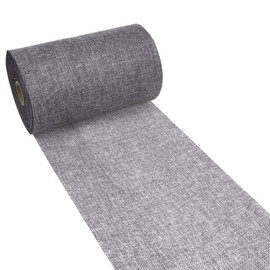 Deko As Shabby Chic table runner in linen look, polyester, odourless, dark grey, 20 cm x 25 m, 5