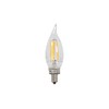 B&P Lamp® E12 Candelabra Base CA10 Shaped Clear LED Bulb,