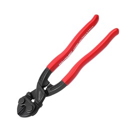 HAUTMEC Mini Bolt Cutters 200mm(8 inch), High Leverage Compact Bolt Cutter, Anti-Slip Comfort Grip, CRV Steel Blade with Recess, Cuts Rods, Bolts, Wires, Cables, Rivets, and Chains, HT0463-UK