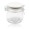 West5Products Small Clip seal Air Tight Jar with White Lid