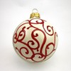 thatsArte – Italian Hand Painted Ceramic Christmas Ball Ornament Handmade