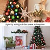 AIRIVO Christmas Tree Ball Ornaments, 28ft 25 Bulb Outdoor Christmas