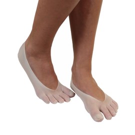 TOETOE - Women Legwear Soft Nylon Foot Cover Seamless Plain Toe Socks, Hygienic, Breathable