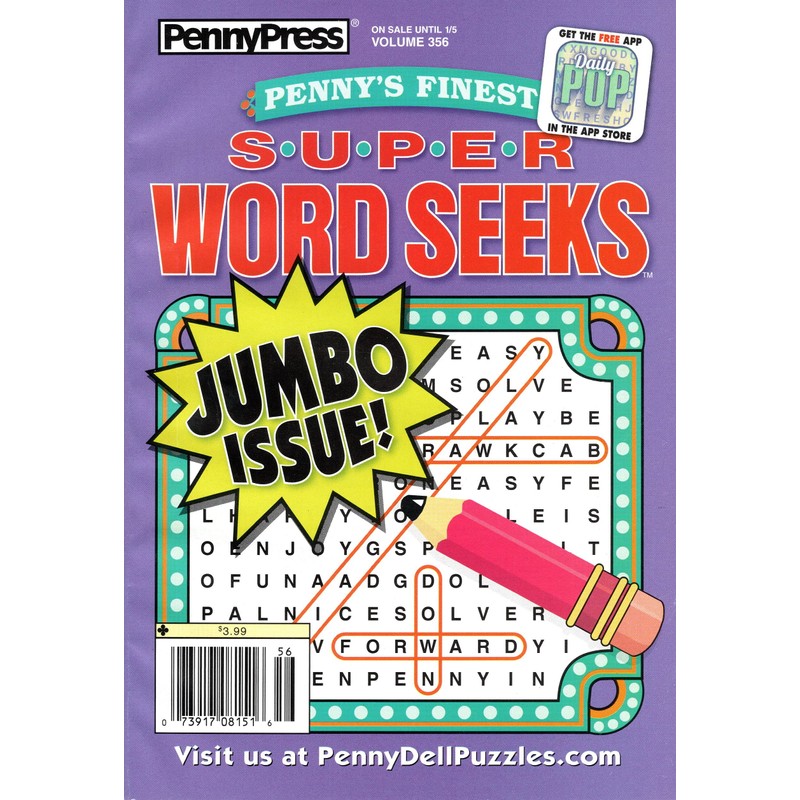 Penny Press Assorted Word Seek 4 Pack