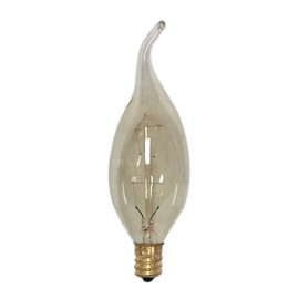 Royal Designs, Inc LB-6001-6 LB-6001-6 Royal Designs Vintage Style Golden Smoke Flame Incandescent Light Bulbs, E12 Candelabra Brass Base, 130V, 25 Watts, Set of 6, 6 Piece