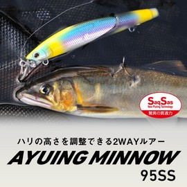 Daiwa Ayuing Minnow 95SS Clear Jawari Riayu