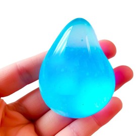 20PCS Dream Drop Sensory Toy with a Dreamy Smooth Squeeze - Raindrop Shape in Assorted Colors Blue, Pink, and Purple - One Random Color - Color: blue, QTY: BUY 1