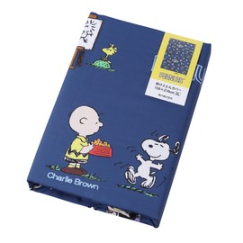 Nishikawa Snoopy Comforter Cover, 59.1 x 82.7 inches (150 x 210 cm), Washable, PN3602 Peanuts Gang, 8 Point Drawstring, Navy SI03580002