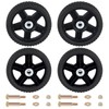 CheeMuii 4 Pcs 7 Inch Lawn Mower Wheels 4 Pack