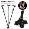 KAKICLAY Folding Walking Cane with LED Light for Women &