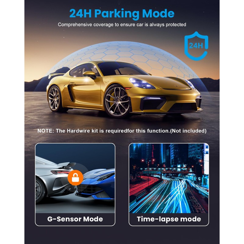 Dash Cam 4K Front, Ultra HD Dash Camera for Cars,