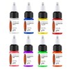 SUANGL UV Fluorescent Tattoo Ink Set, 8 Colors, 0.65fl oz