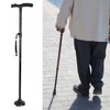 Aluminium Alloy Crutch LED Light Shock Absorption Quad Foot T