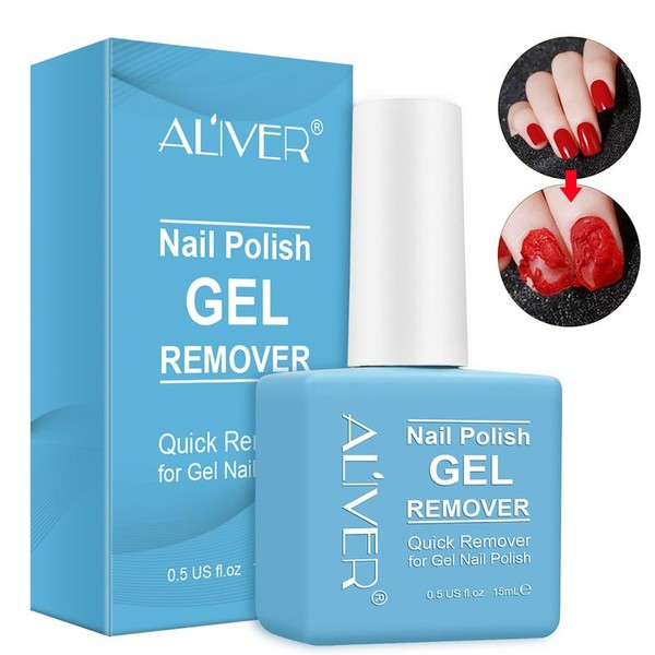 Aliver 15ml Gel Polish Remover | Quick 3-Minute Nail Removal