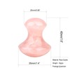 2pcs Gua Sha Massage Tool Mushroom Shape Rose Quartz Jade