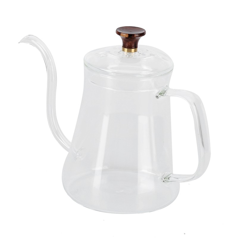 Glass Coffee Pot Swan Neck Thin Mouth Kettle HandMade Coffee
