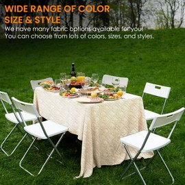 Majestic Giftware Premium Jacquard Fabric (1351-40X120) | 40" Wide X 120" Length Forest White Cloth for Table Runner, Upholstery, Pillows & Window Treatments | Soft & Washable Cloths for Home