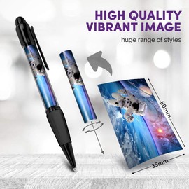 Beautiful and comfortable Set of 2 Matching Pens - Space Astronaut Saturn Planet Sci-Fi #8219