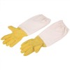 Zerodis Beekeeping Gloves Beekeeper Protective Equipment Elastic Goat-skin and Canvas