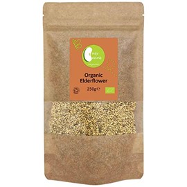 Organic Elderflower - Certified Organic - by Busy Beans Organic (250g)