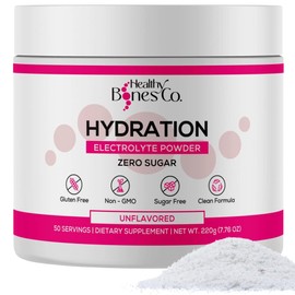 Sugar-Free Electrolyte Powder Drink Mix Fast Hydration (220 gr, Unflavored) with Key Electrolytes and Trace Minerals –Keto Friendly, Vegan