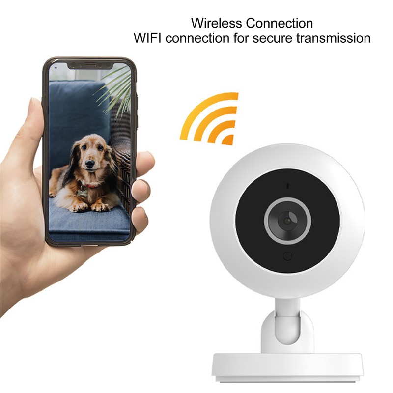 Wireless Home Security Camera WiFi Connection 360 Degree Rotation Infrared