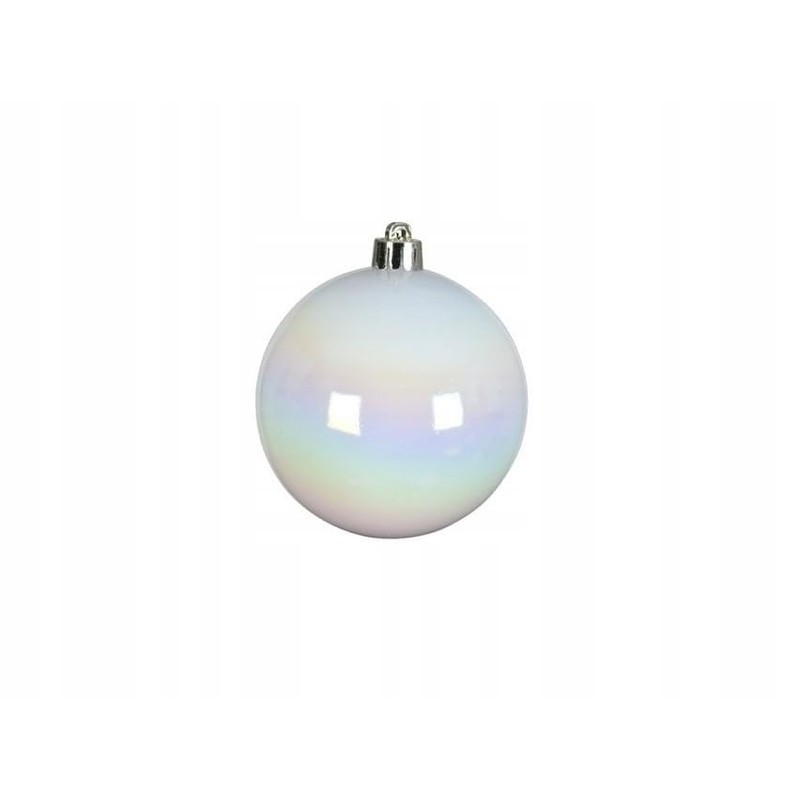 12 Christmas Tree Baubles, 60 mm Plastic Christmas Decoration Baubles