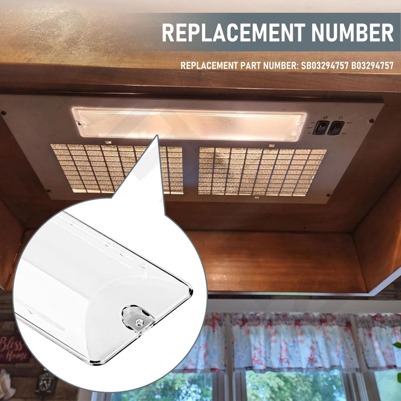 SB03294757 Range Hood Light Lens Replacement Compatible with Broan RME50000