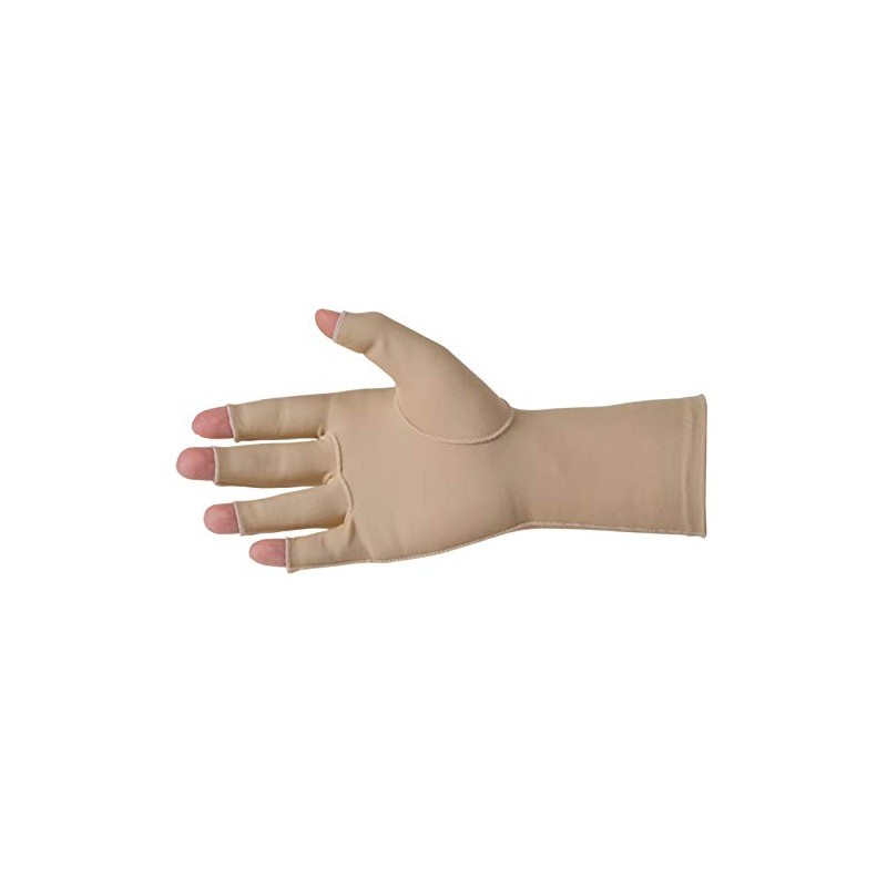 PERFORMANCE HEALTH Over-the-Wrist Edema Gloves, Open Finger, Left, Medium, Nylon-Cotton,