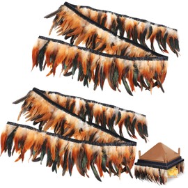 6.5FT Feathers for Chick Brooder Heating Plate,Warm and Secure As They Would Under a Mother Hen, Cuttable, Compatible with Most Chick Brooder Sizes (2Pcs 6.5FT)