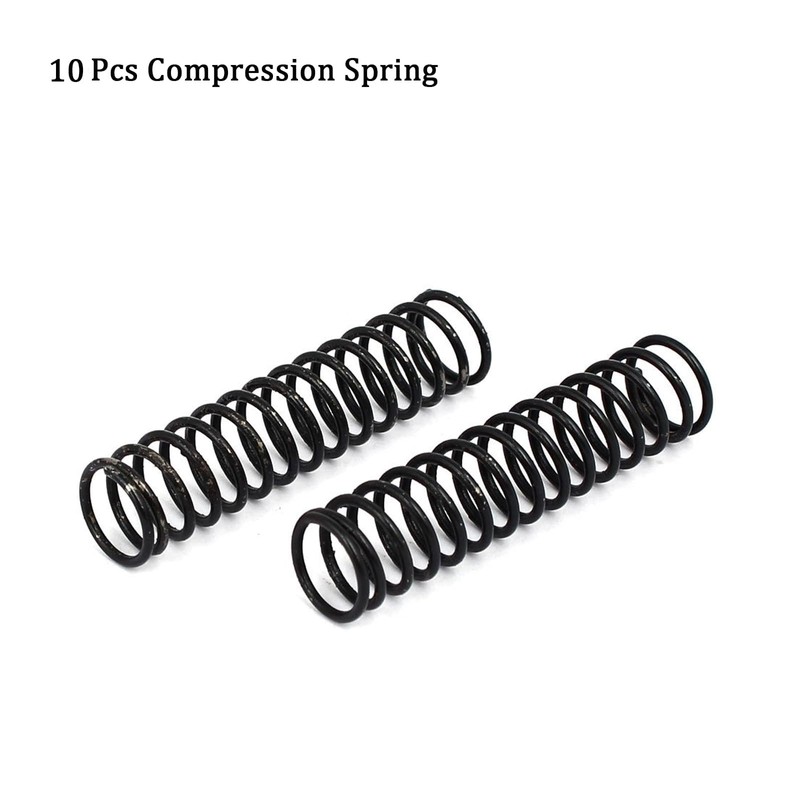 TOP-VIGOR 10Pcs Compression Spring, 1.2mm Wire Dia, 11mm OD, 50mm