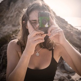 LoEnMe Jewelry Silver Plated Aries Woman Custom Made Engraved Sterling Silver Customized Name Necklace