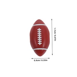 1set Rugby Beaded Accessories Volleyball Necklace Soccer Bead Bracelet Football Shaped Beads Soccer Bead Keychain Soccer Jewelry Beads Rugby Drop Earrings Rugby Earrings 50pcs Operitacx