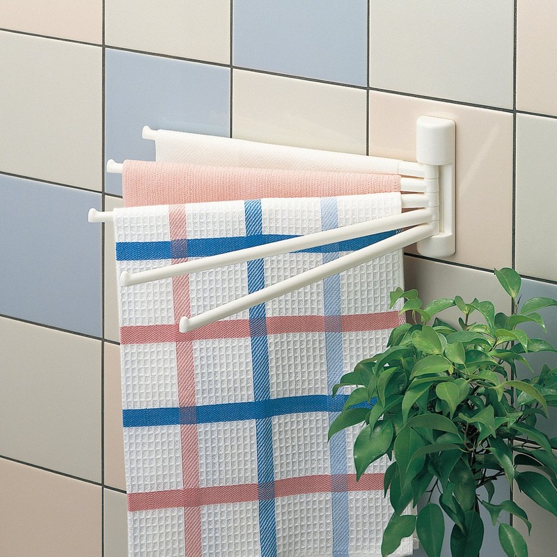 レック ふきん掛け 粘着 テープ 5本ホワイトKP-246