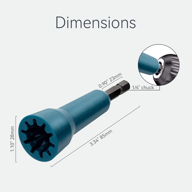 JANDECCN Wire Nut Twister, Cable Twisting Tool for Drill with