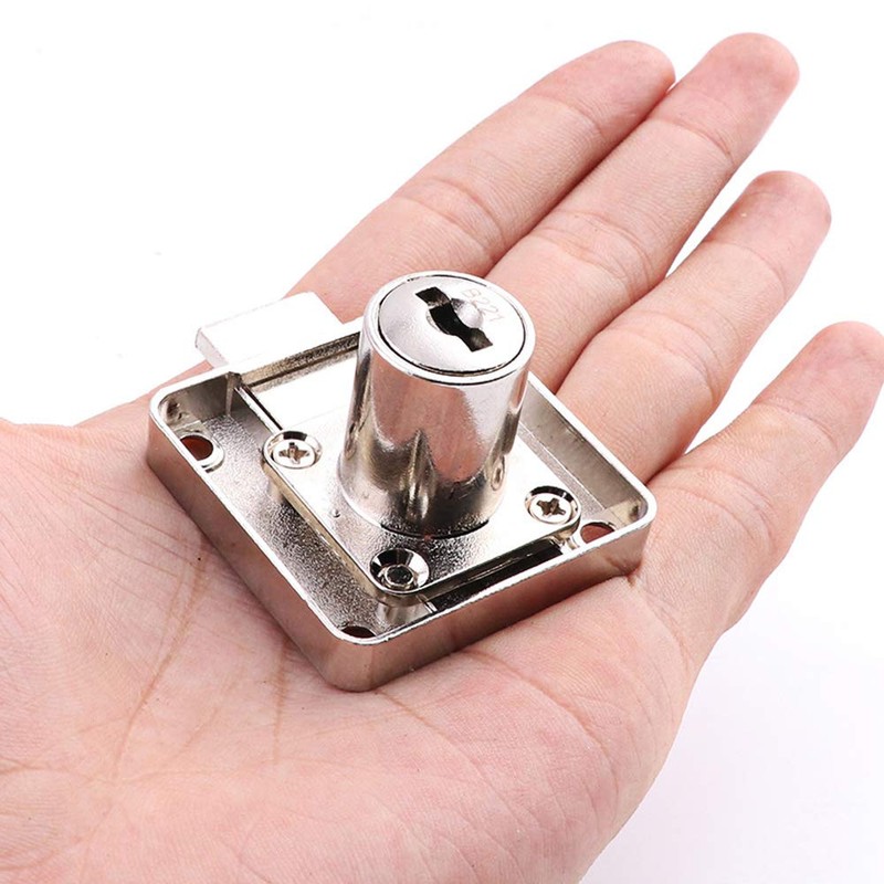 KiKiHong 2 Pack Drawer Lock, Furniture Lock, Cupboard Lock, Cylinder