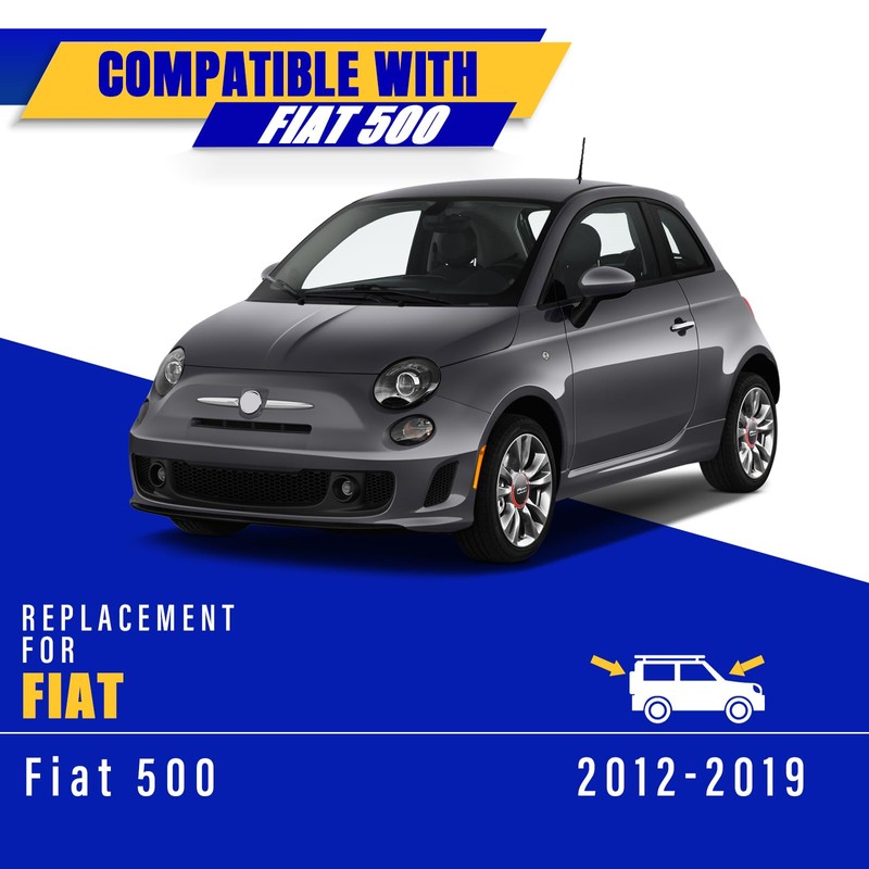 3 wipers Replacement for 2012-2019 Fiat 500, Windshield Wiper Blades