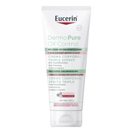 Eucerin Dermopure Triple Effect Crema Corporal Para Piel Grasa Y/O Con Imperfecciones, Manchas Post-Imperfecciones 200Ml