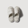 JAJU [JAJU] Crisscross Drawing Dot Living Room Slippers _230-245_Ivory