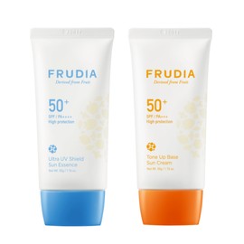 Huria 수분톤업선크림울트라 UV 쉴드 선에센스 50g + 톤업 베이스 선크림 50g Moisture Tone-Up Sunscreen Ultra UV Shield Sun Essence 50g + Tone-Up Base Sunscreen 50g