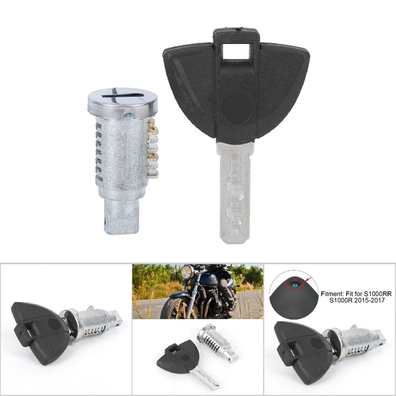Motorcycle Rear Passenger Seat Lock Core Key Set Fit for