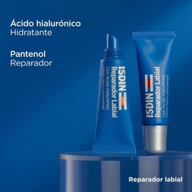 ISDIN reparador labial fluido con acido hialuronico. protege y repara los labios, la nariz y la zona perioral, textura fluida y ligera, 10ml